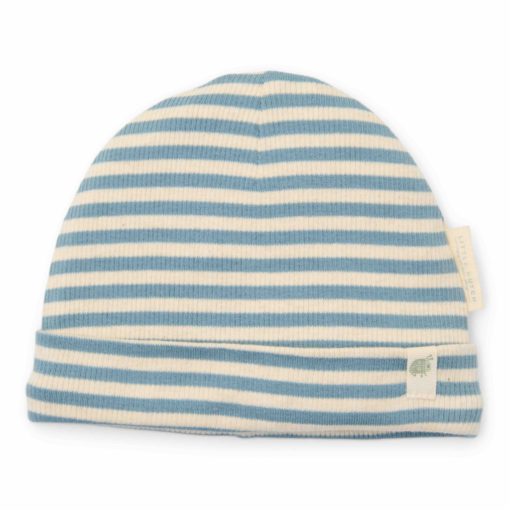 Little Dutch Čepička Stone Blue Stripe vel. 0-3 m