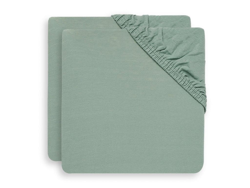 Jollein Napínacia plachta 120x60 cm 2 ks Ash Green