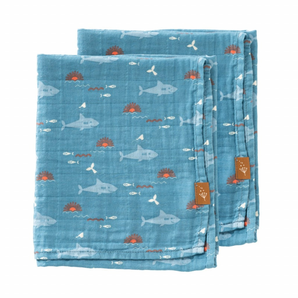Fresk Dvojbalenie plienok - shark- 70x60 cm