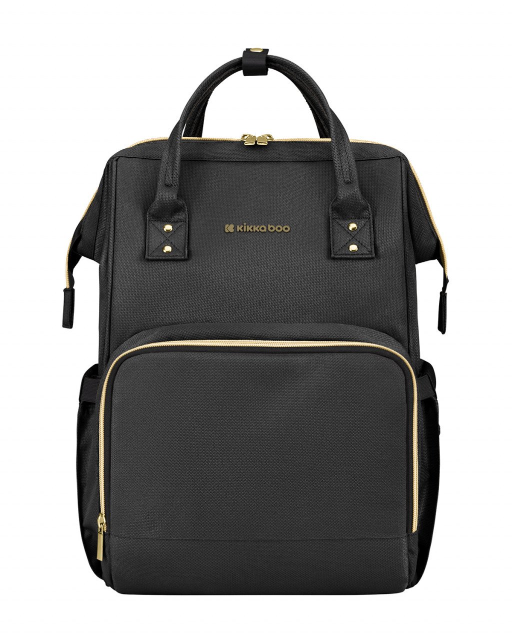 KikkaBoo Prebaľovací batoh Siena Black & Gold