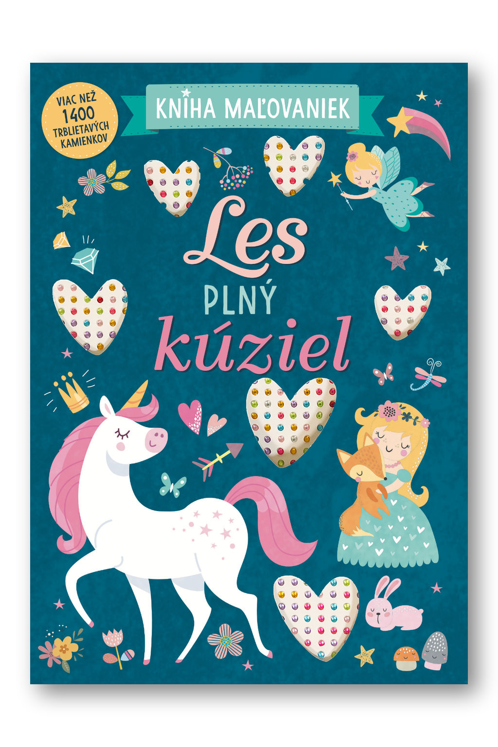Svojtka Les plný kúziel - omaľovánky, 1400 diamantov na nalepenie