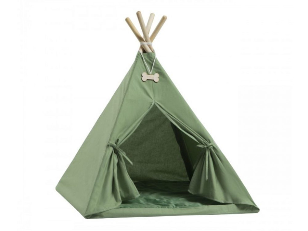 Elis design Domček pre zvieratá - teepee stan zelený