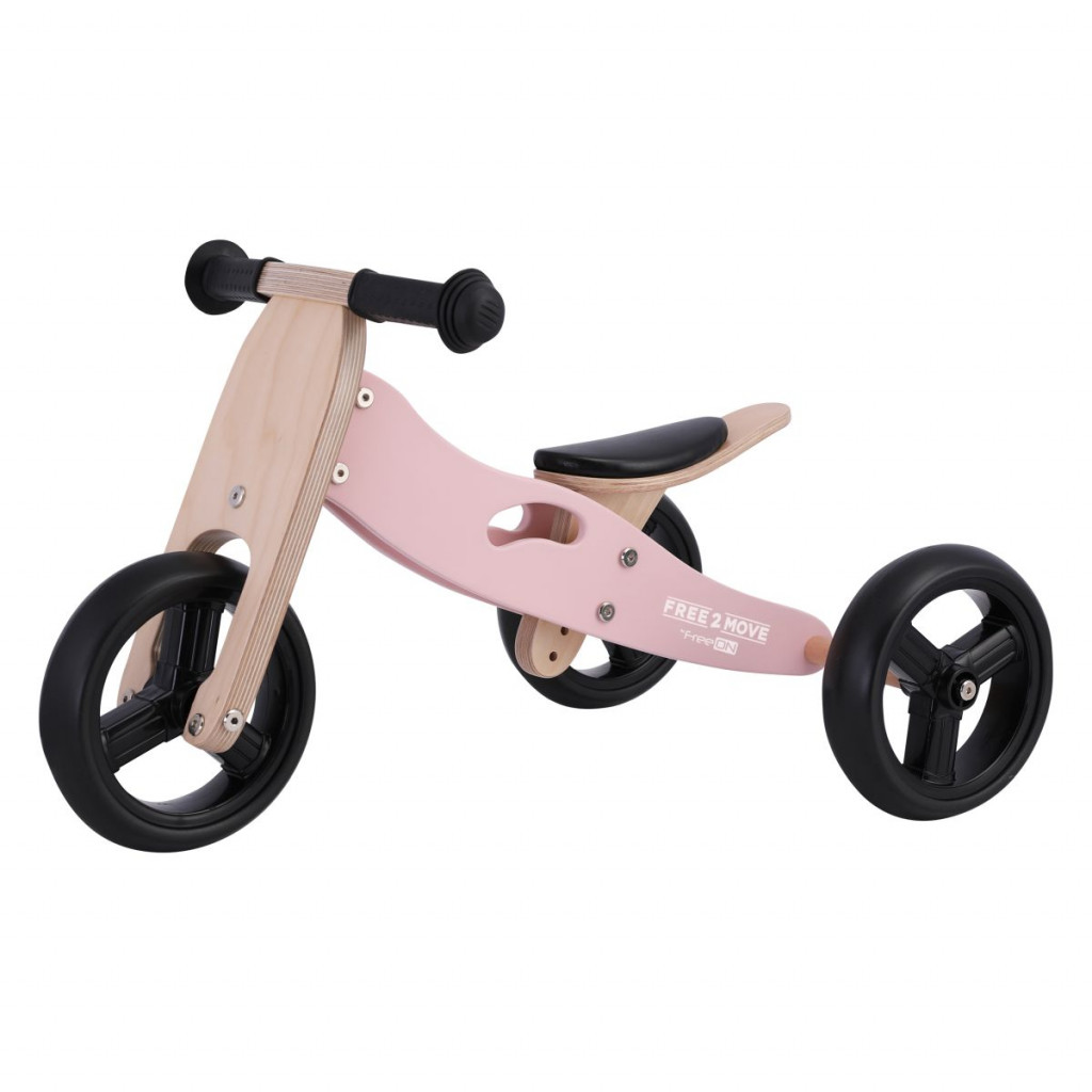 FREEON Free2Move Rider Odrážadlo/trojkolka 2v1 Dusty Pink