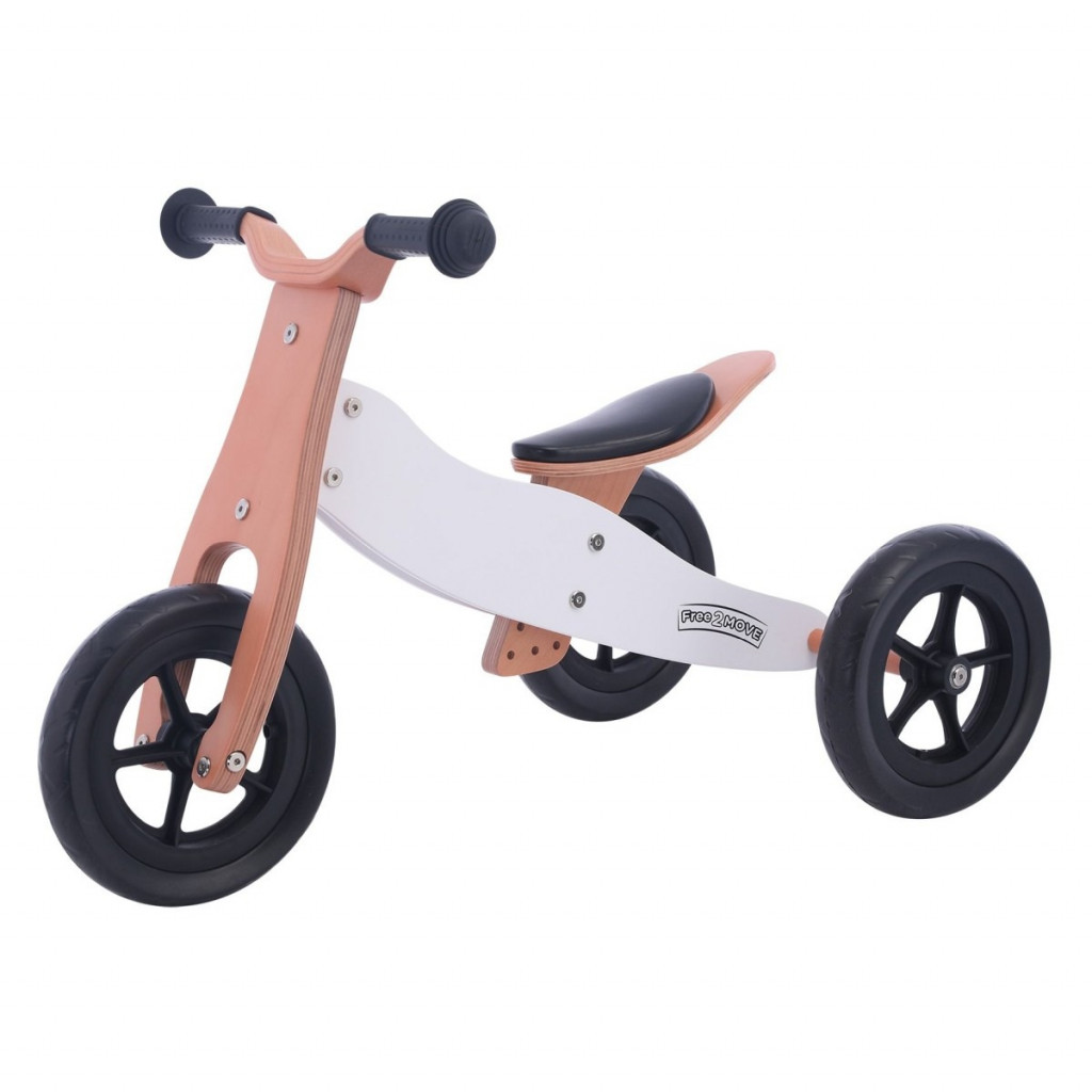 FREEON Free2Move Rider Plus Odrážadlo/trojkolka 2v1 White