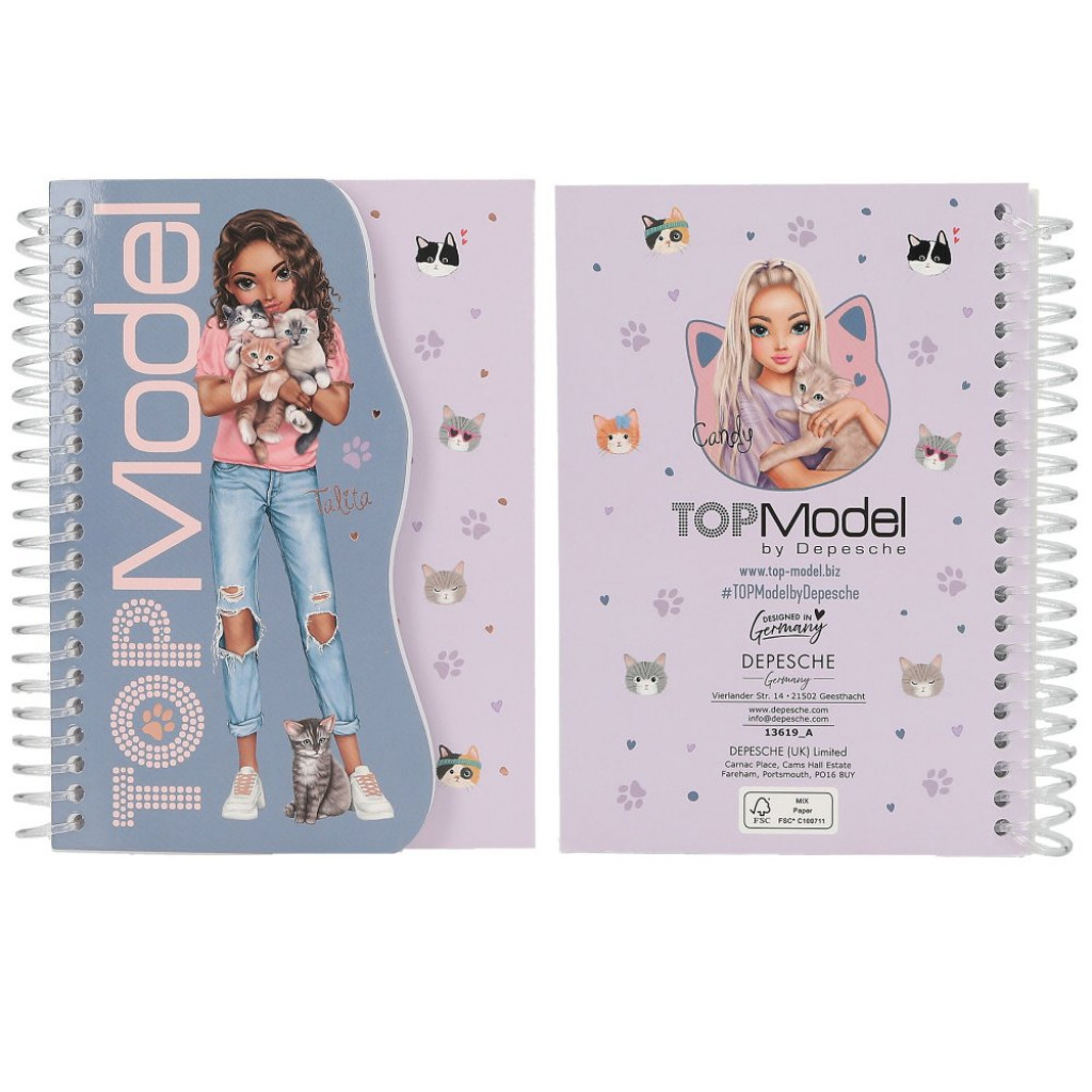 Top Model Poznámkový blok CAT LOVE