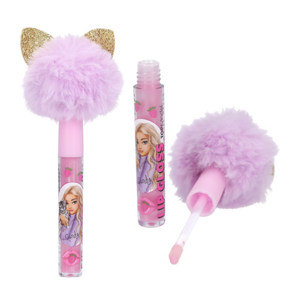 Top Model Lesk na pery pompom fialový