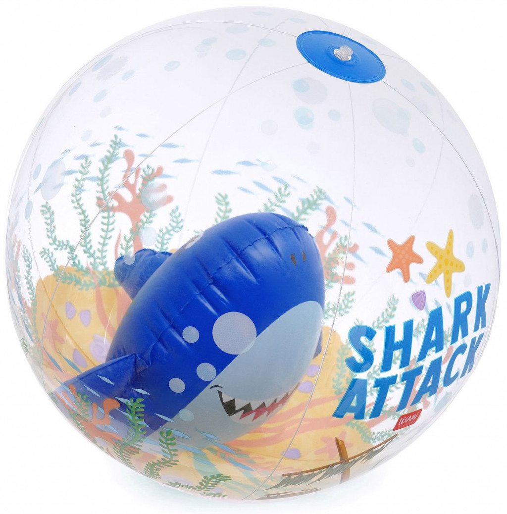 Legami Nafukovacia lopta Legami Inflatable Beach Ball - Shark