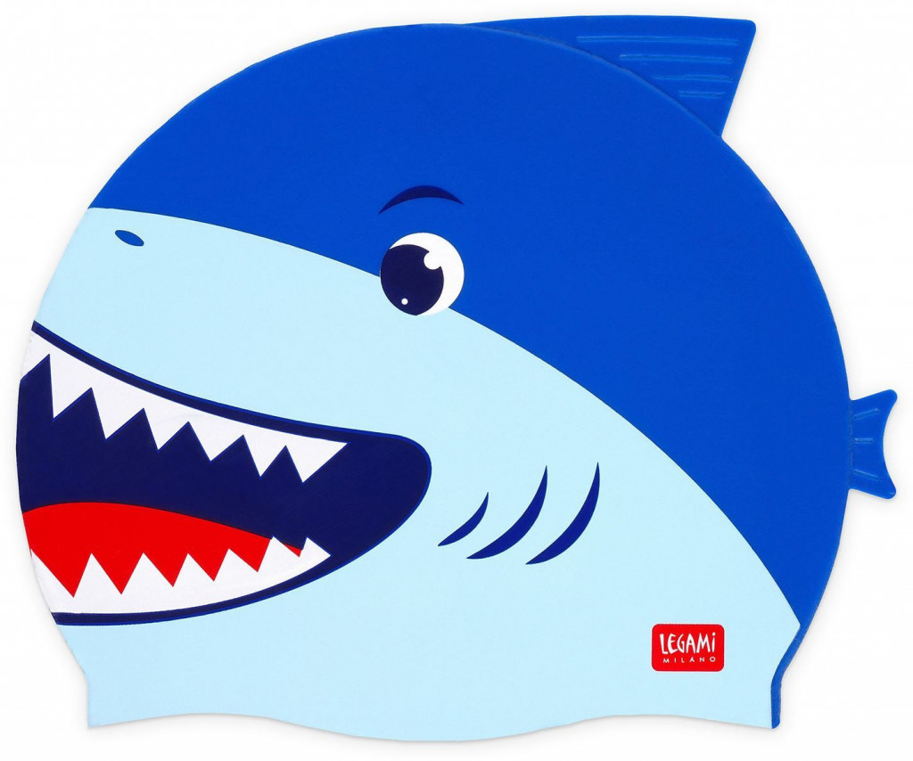 Legami Detská plavecká čiapka Legami Swimming Cap - Shark