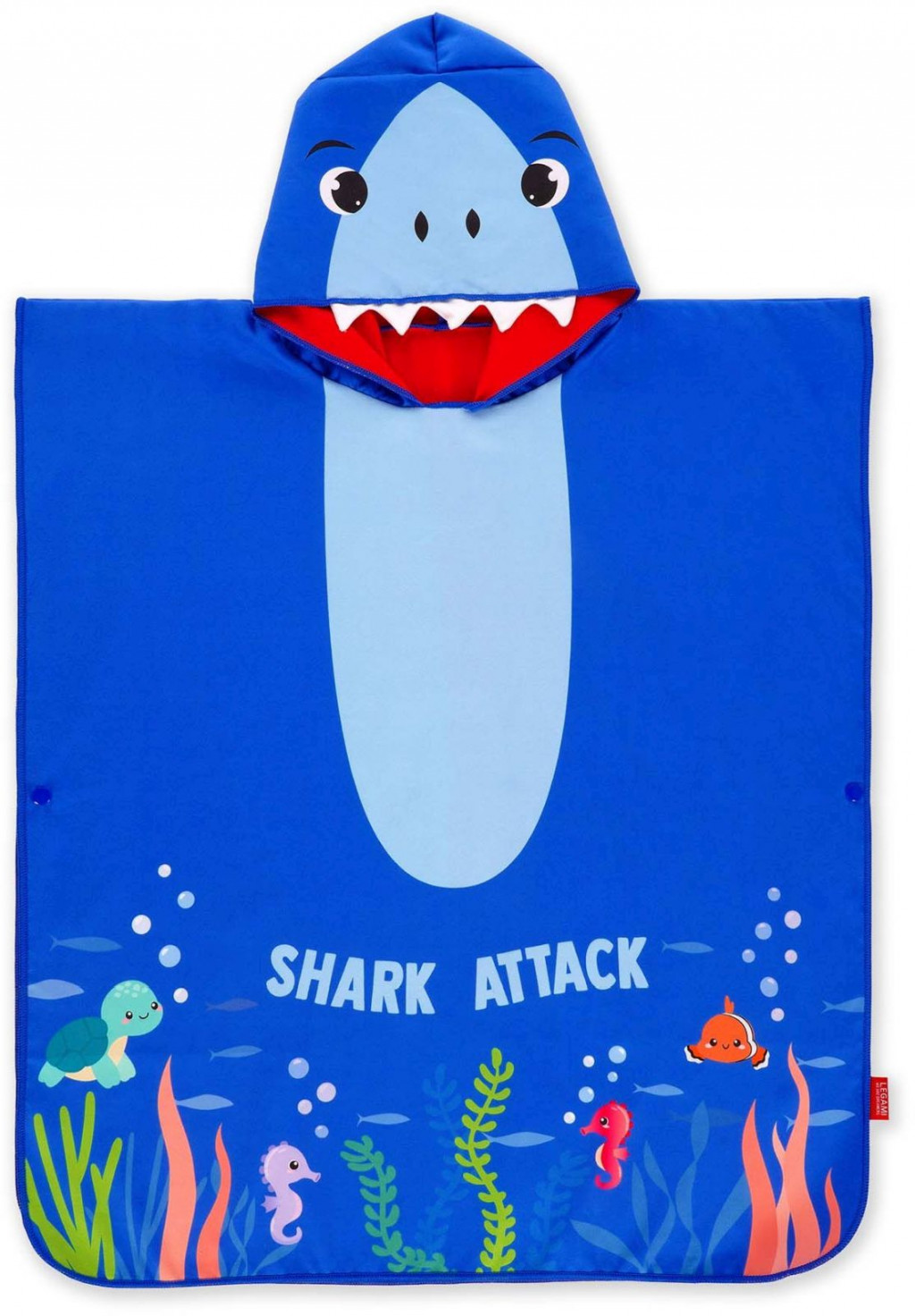 Legami Detské pončo Legami Towelling Poncho For Kids - Shark