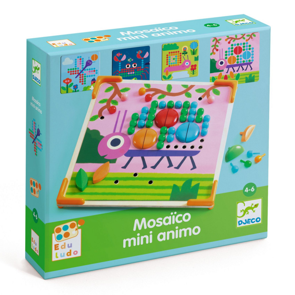DJECO Mini Animo: Kolíčková mozaika
