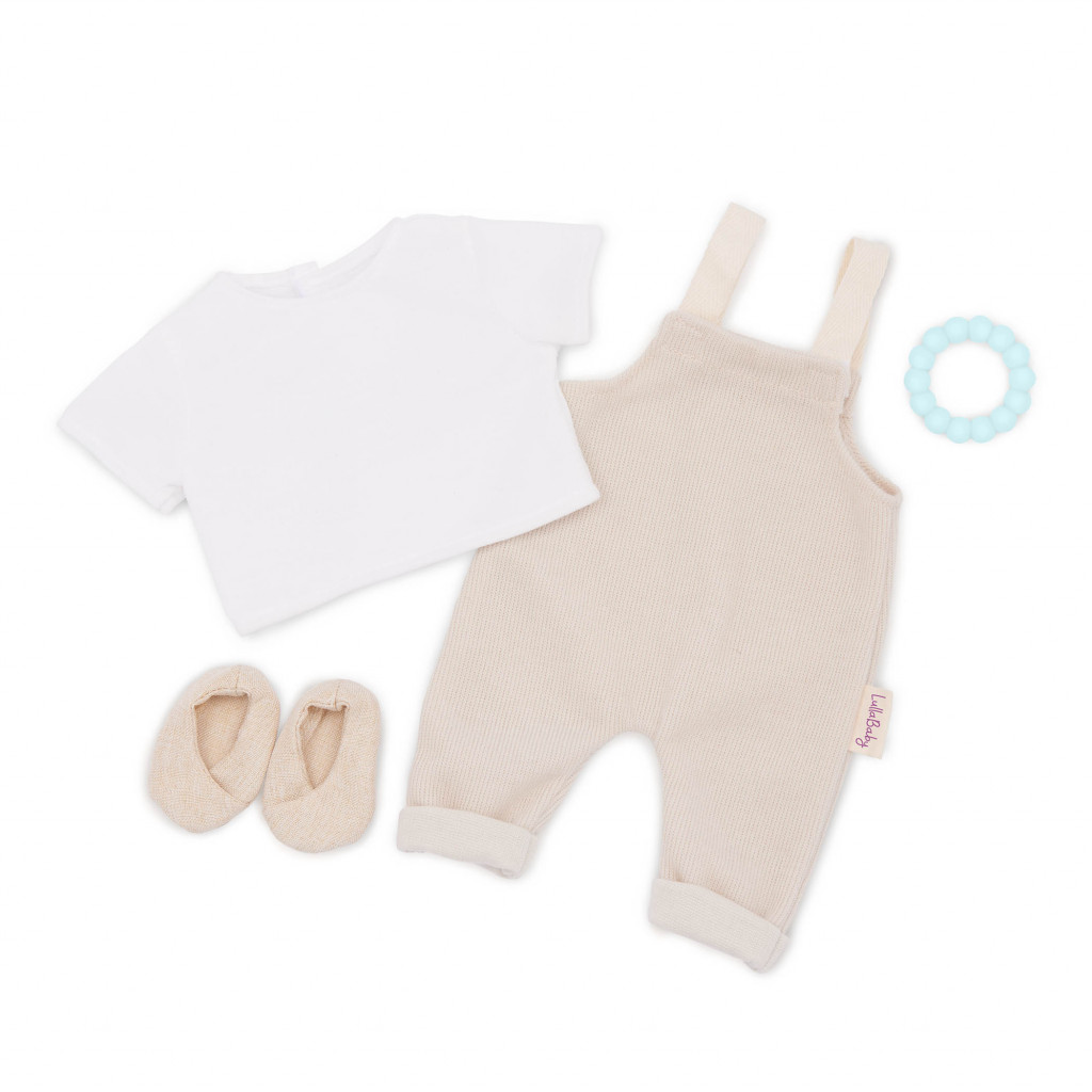 LullaBaby Nohavice pre bábiku s tričkom a doplnkami