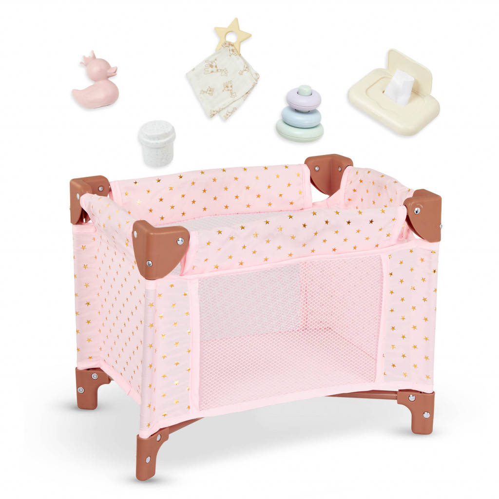 LullaBaby Postieľka pre bábiku s doplnkami