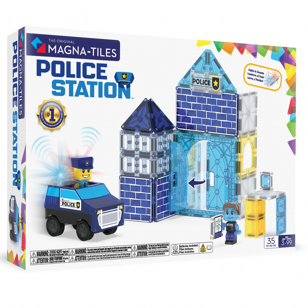 Magna-Tiles Magnetická stavebnica Police Station 35 dielov