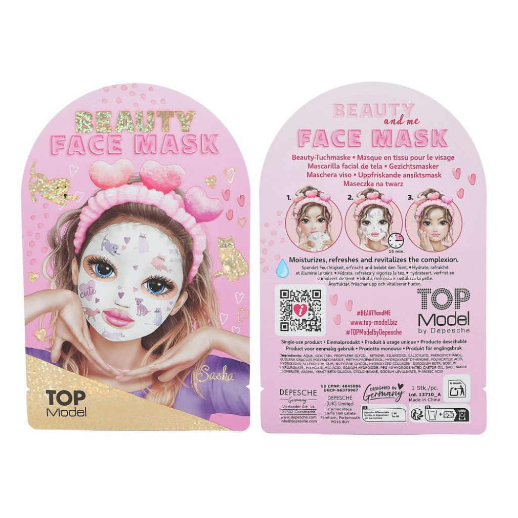 Top Model Beauty FACE Mask kitty&doggy