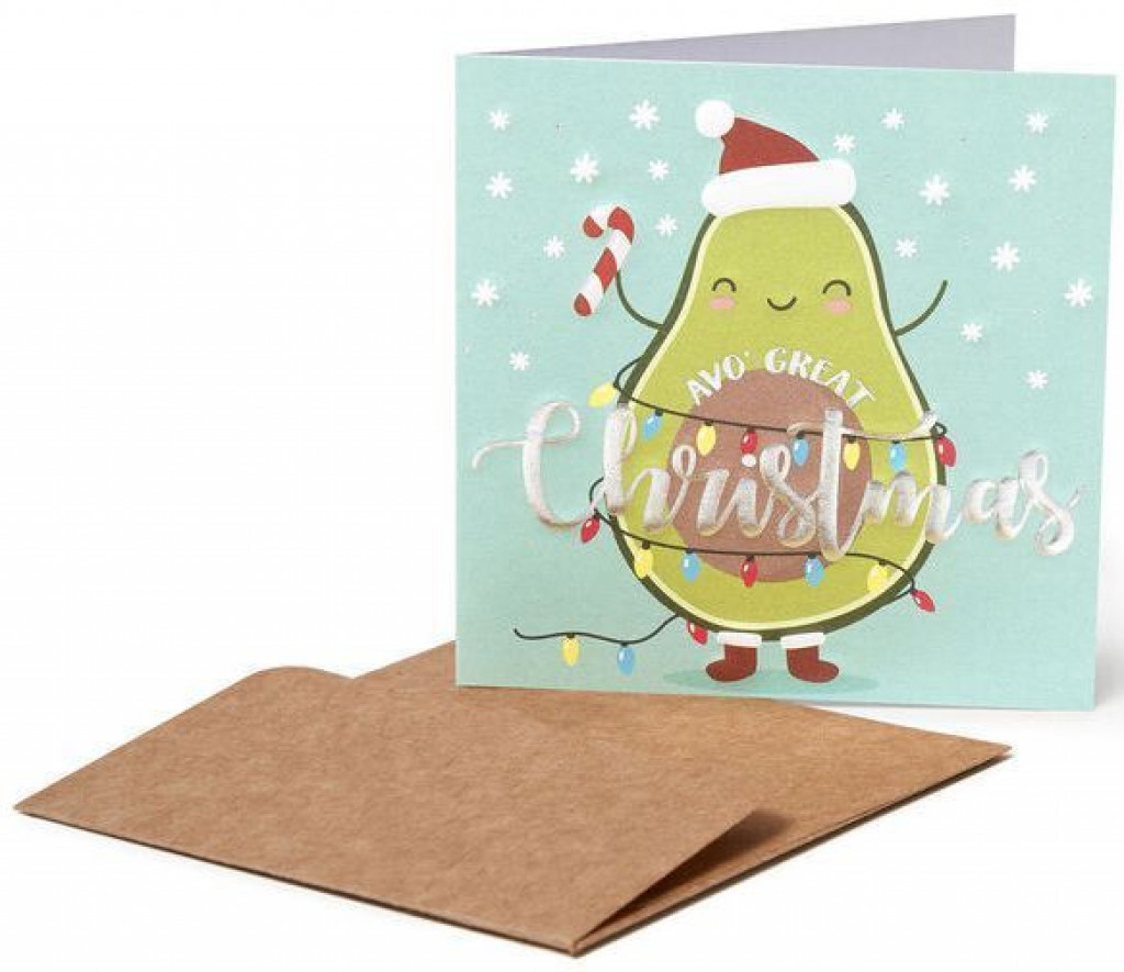 Legami Vánoční přání Legami Christmas Greeting Cards - 7X7 - Avo-Great Christmas