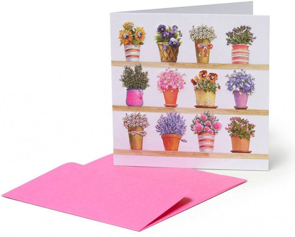 Legami Darčekové prianie Legami Small Greeting Card - Flowers - Flowers