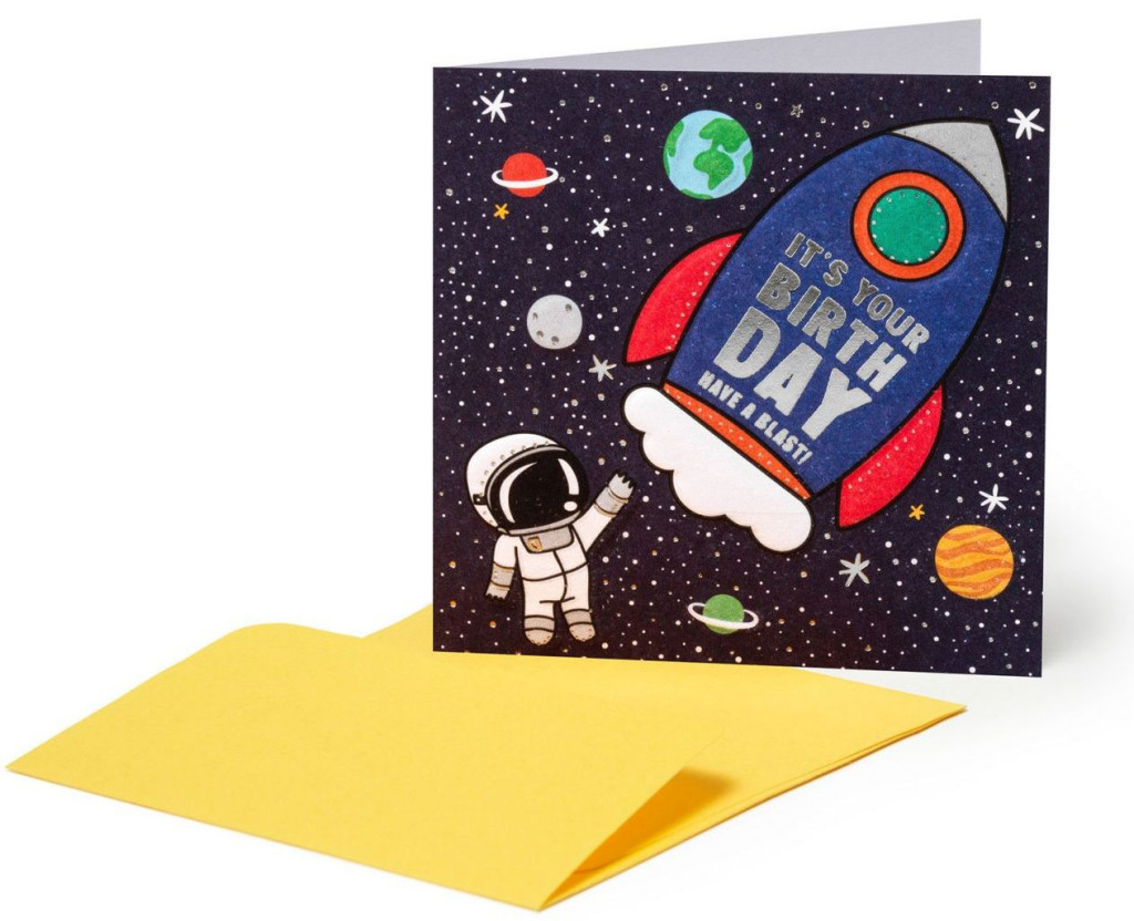 Legami Darčekové prianie Legami Small Greeting Card - Space - Space