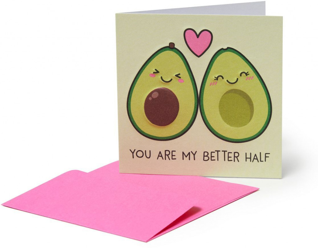 Legami Darčekové prianie Legami Small Greeting Card - Avocado - Avocado