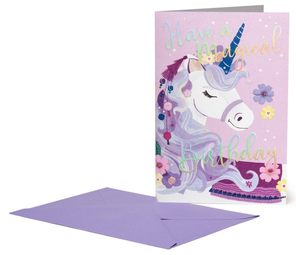 Legami Darčekové prianie Legami Large Greeting Card - Greeting Card - Unicorn - Unicorn