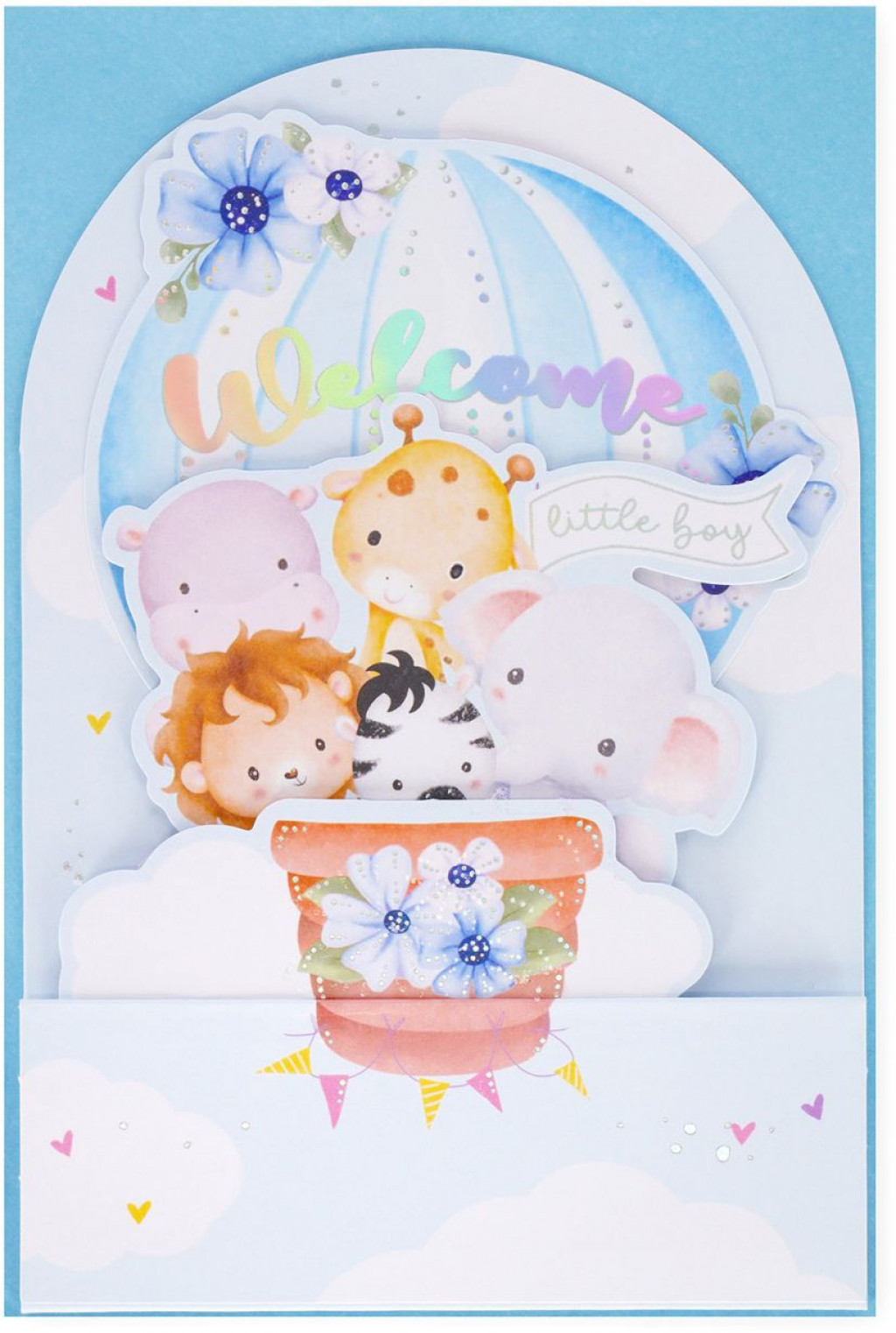 Legami Darčekové prianie Legami Pop-Up Card - Pop-Up Greeting Card - Baby Boy