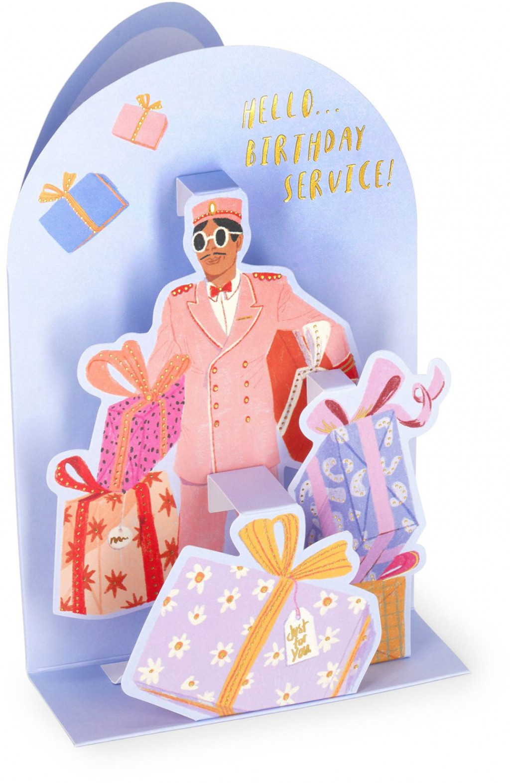 Legami Darčekové prianie Legami Pop-Up Card - Pop-Up Greeting Card - Birthday Service