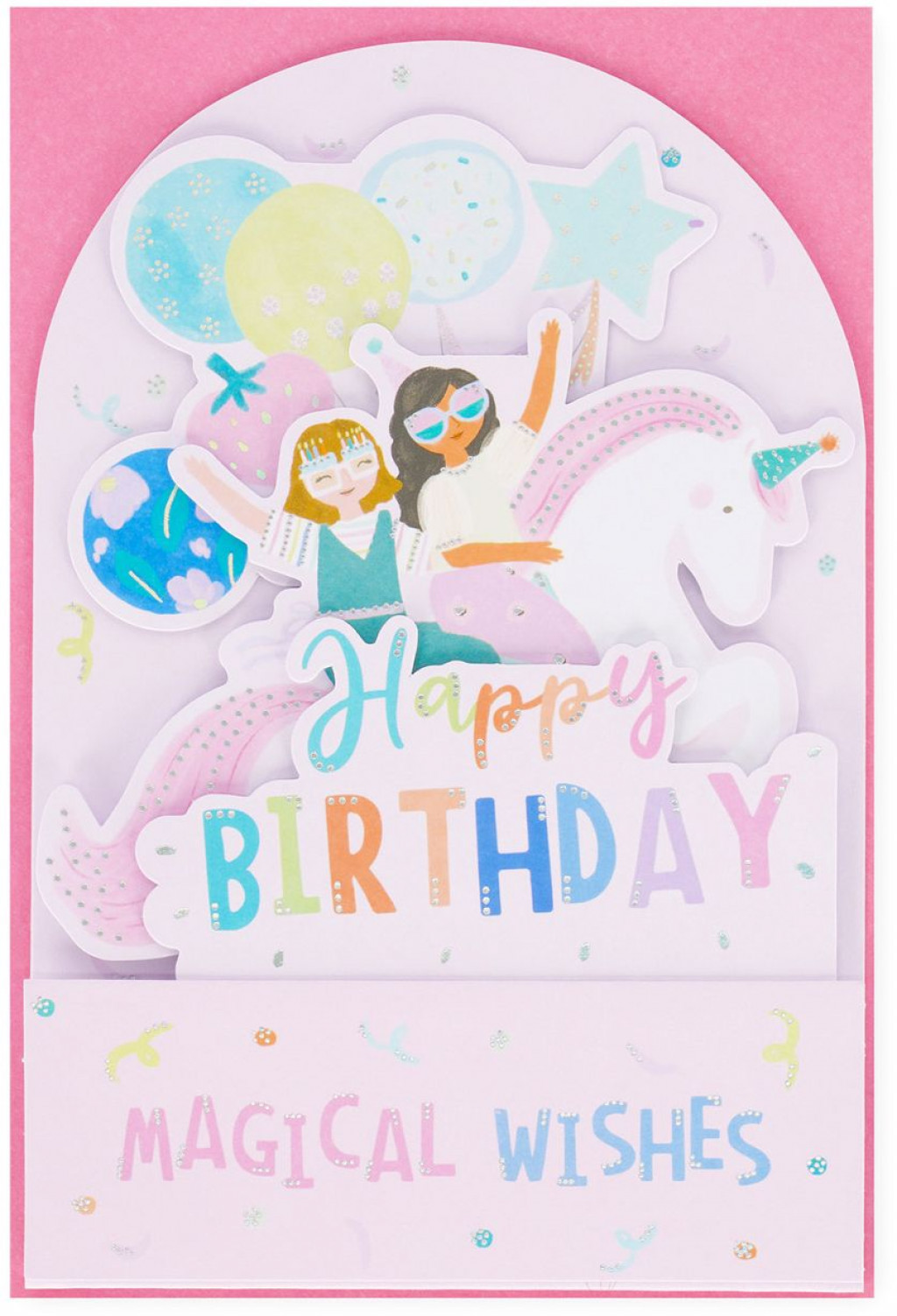 Legami Darčekové prianie Legami Pop-Up Card - Pop-Up Greeting Card - Unicorn