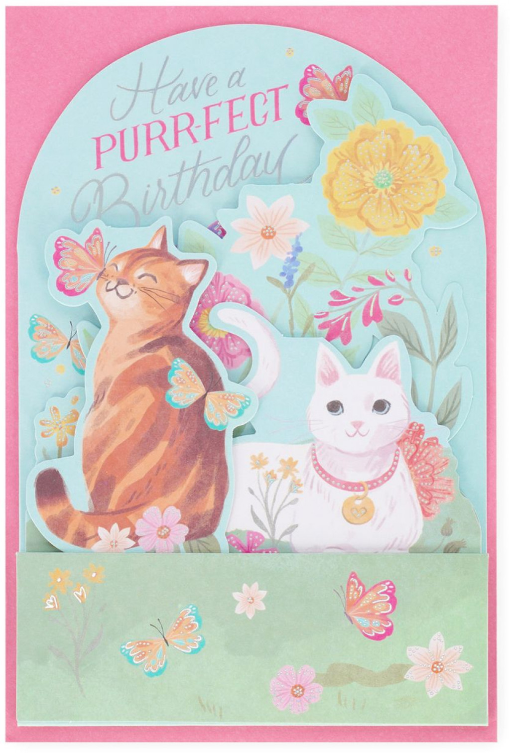 Legami Darčekové prianie Legami Pop-Up Card - Pop-Up Greeting Card - Kitty