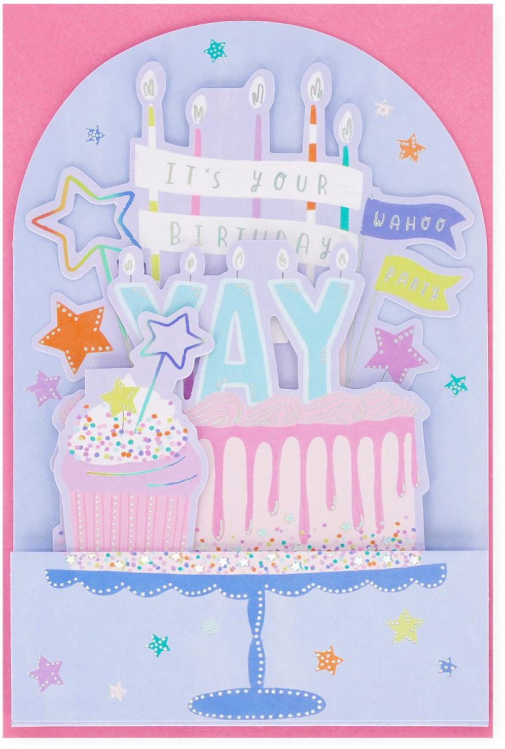 Legami Darčekové prianie Legami Pop-Up Card - Pop-Up Greeting Card - Birthday Cake