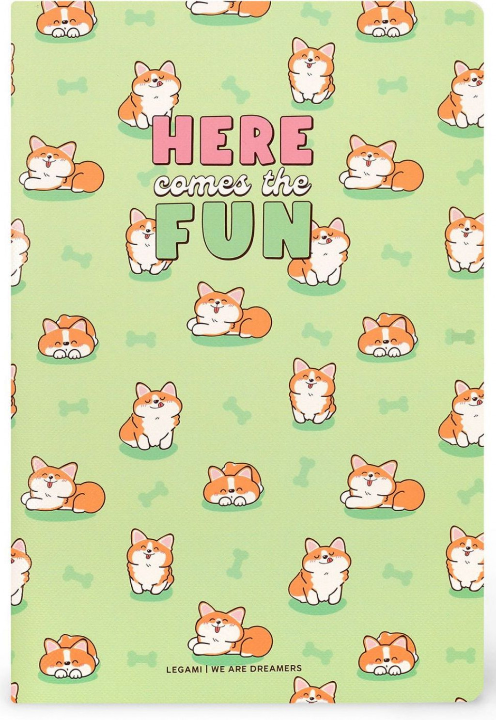 Legami Zápisník Legami Lined Notebook - Quaderno - Large - Corgi