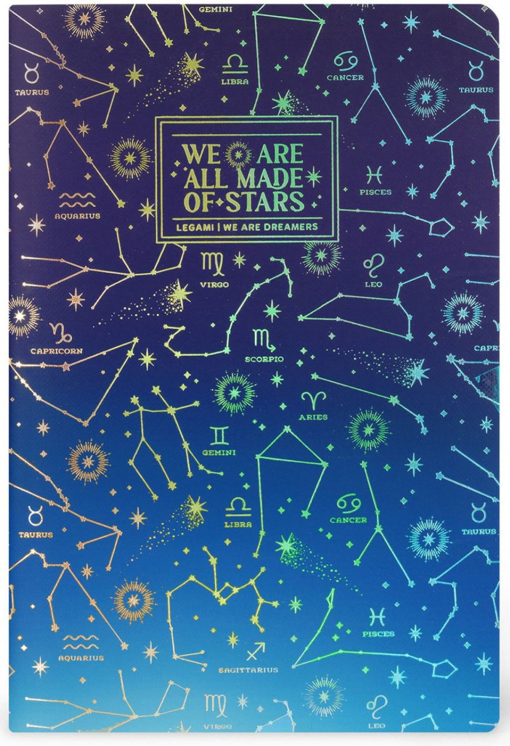 Legami Zápisník Legami Lined Notebook - Quaderno - Large - Stars
