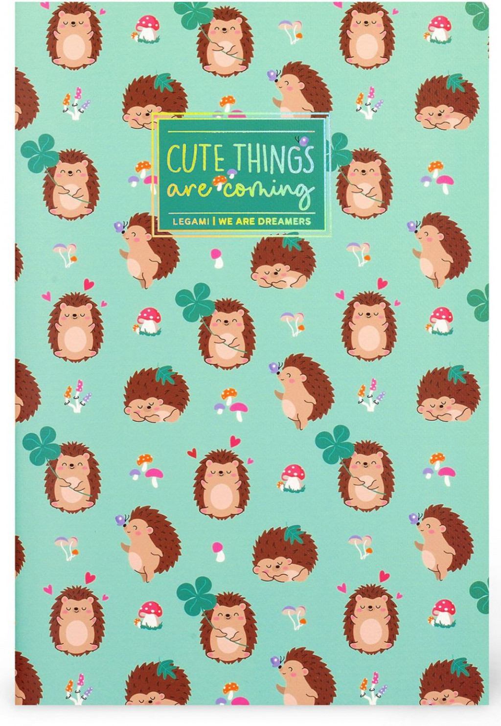 Legami Zápisník Legami Plain Notebook - Quaderno - Medium - Hedgehog