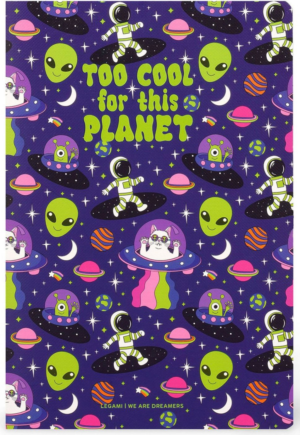 Legami Zápisník Legami Lined Notebook - Quaderno - Medium - Space