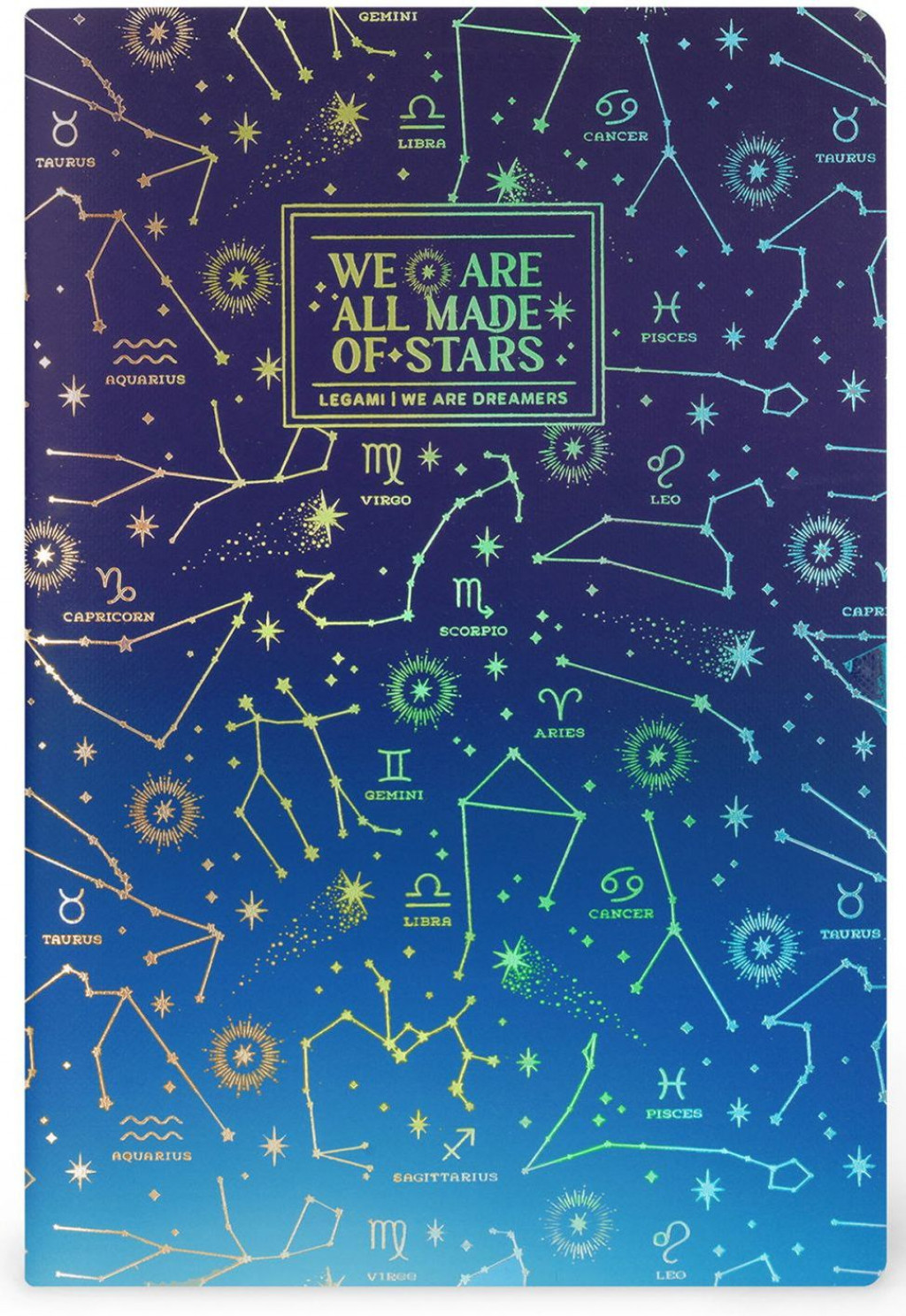 Legami Zápisník Legami Lined Notebook - Quaderno - Medium - Stars
