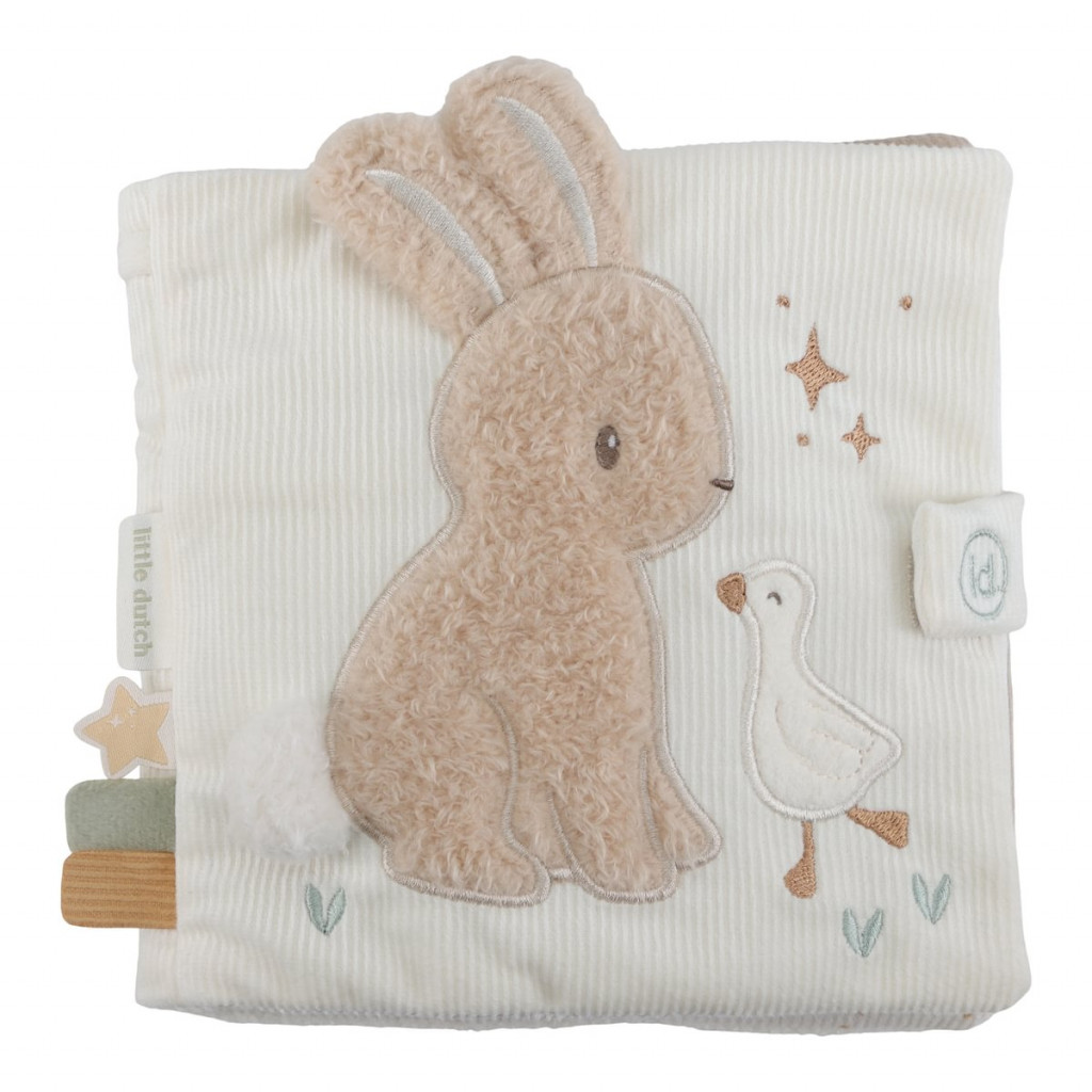 Little Dutch Textilní knížka s aktivitami Newborn Naturals