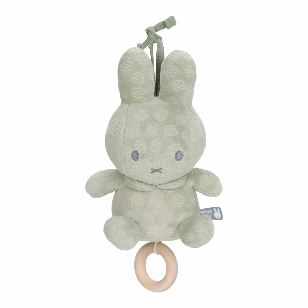 Little Dutch Hudobný králiček Miffy Green Flower