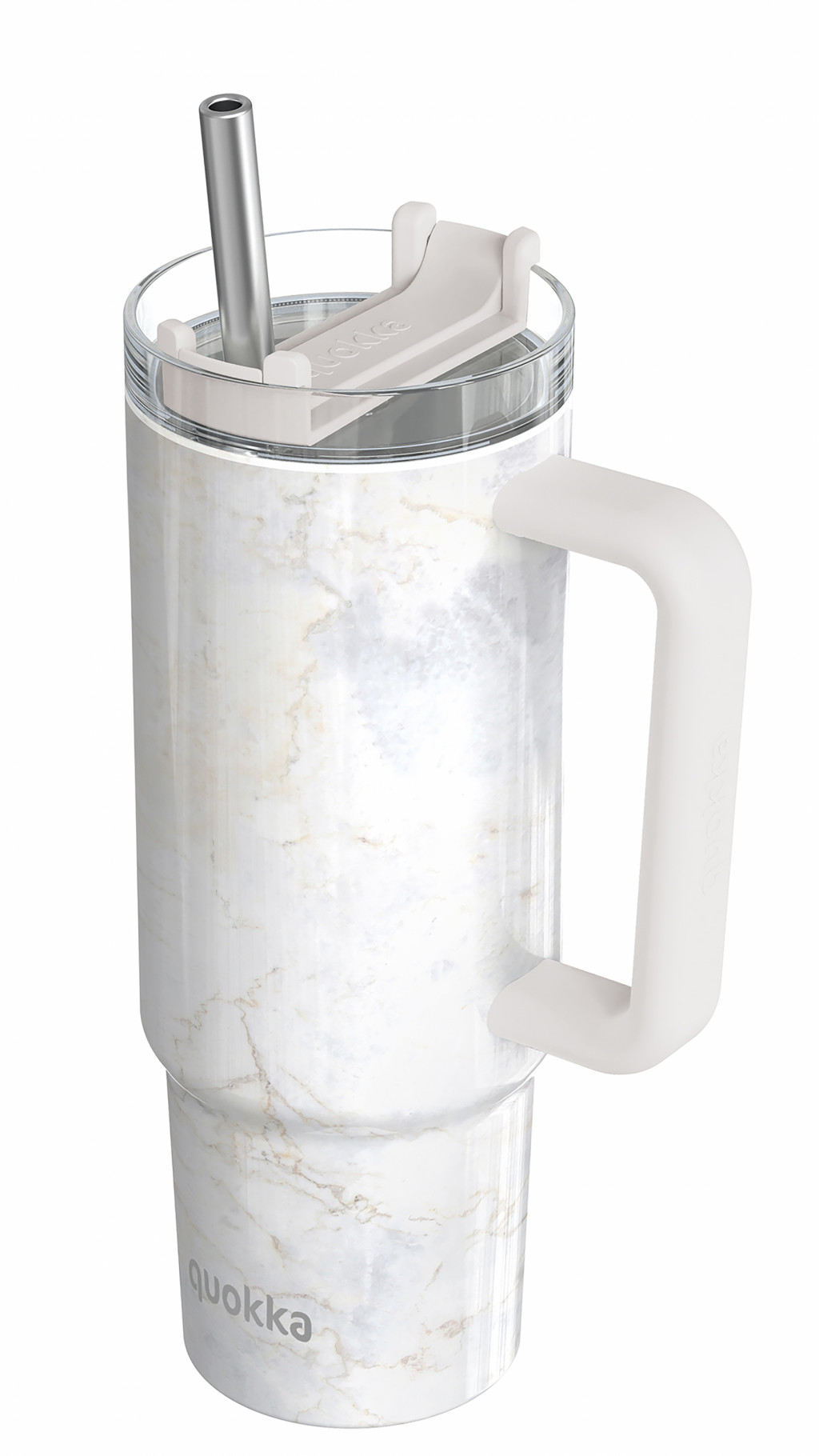 Quokka Nerezový termohrnček so slamkou Vibe Marble 880 ml