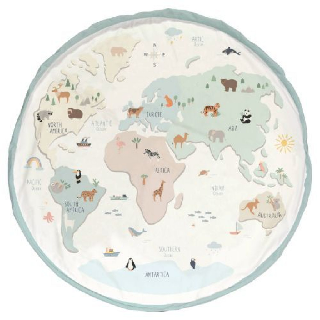 TheZooFamily Play&Go vak na hraèky WorldMap