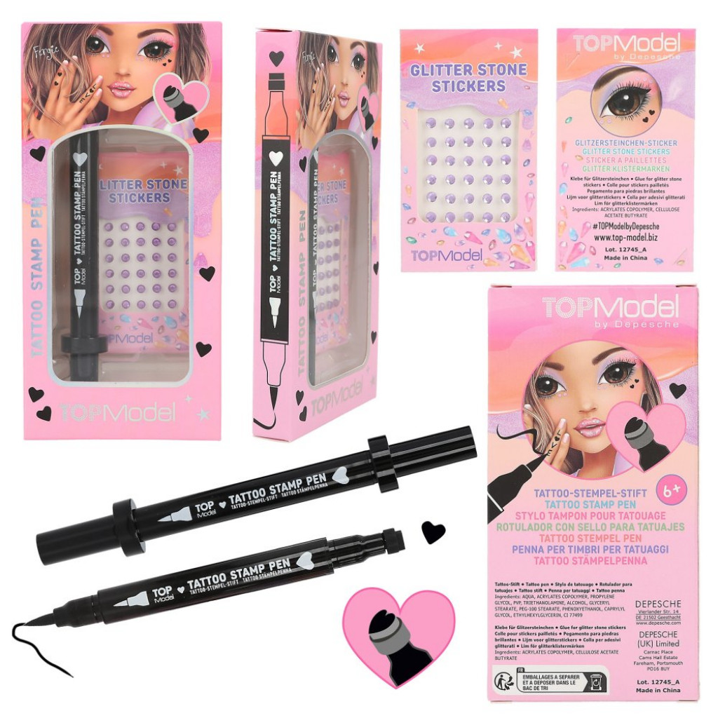 Top Model Tattoo pen srdce