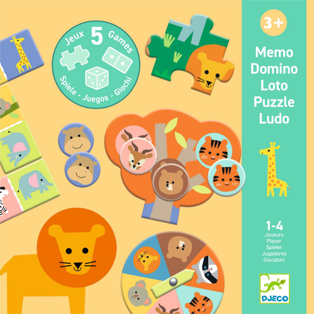DJECO ENG: Savannah animals - 5 games