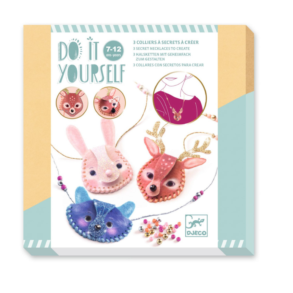 DJECO DIY-Vytvor si sám: 3 oslnivé tajné náhrdelníky