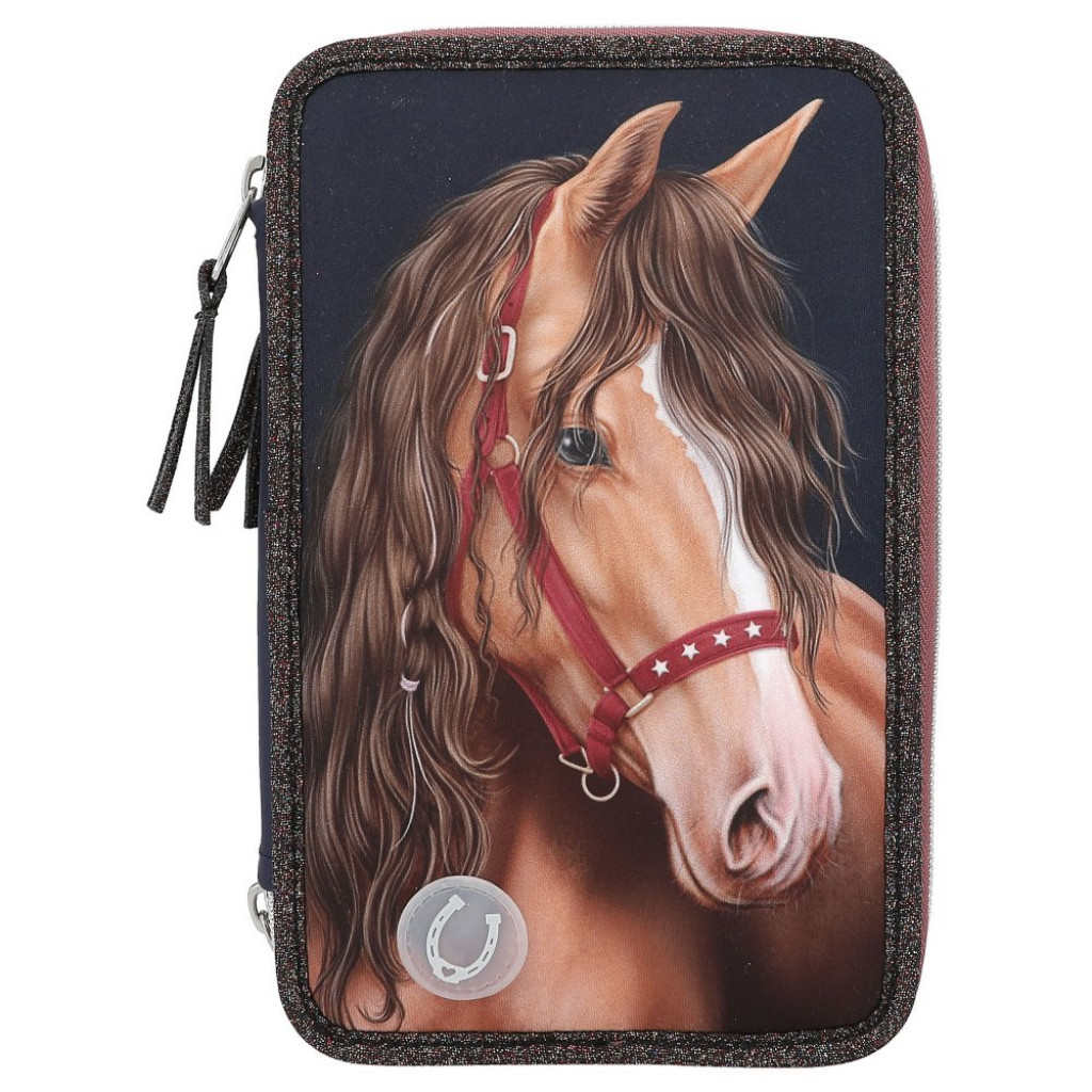 Miss Melody Peračník  s výbavou trojposchodový GLITTER HORSE s LED