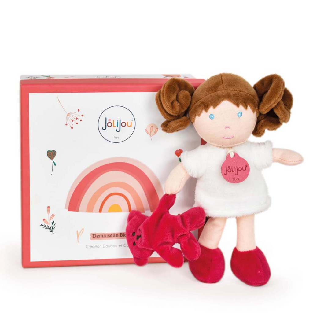 DouDou ET Compagnie Bábika Slečna Blanche 21cm