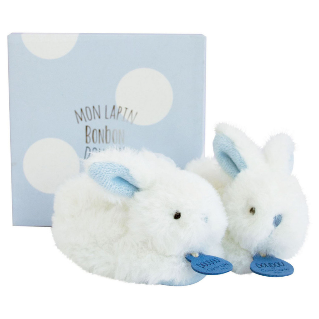 DouDou ET Compagnie Lapin Bonbon Zajačik modrý capačky PM 0-6m