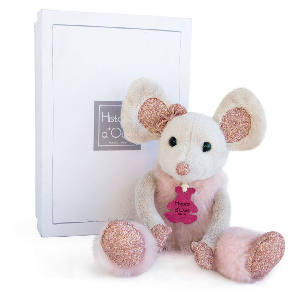 DouDou ET Compagnie Histoire d'Ours Happy Family Twist Myška 25cm