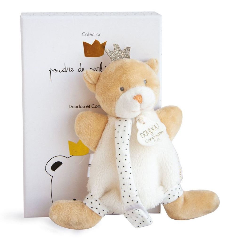 DouDou ET Compagnie Perlidoudou Medvedík držiak na dudlík OL15cm