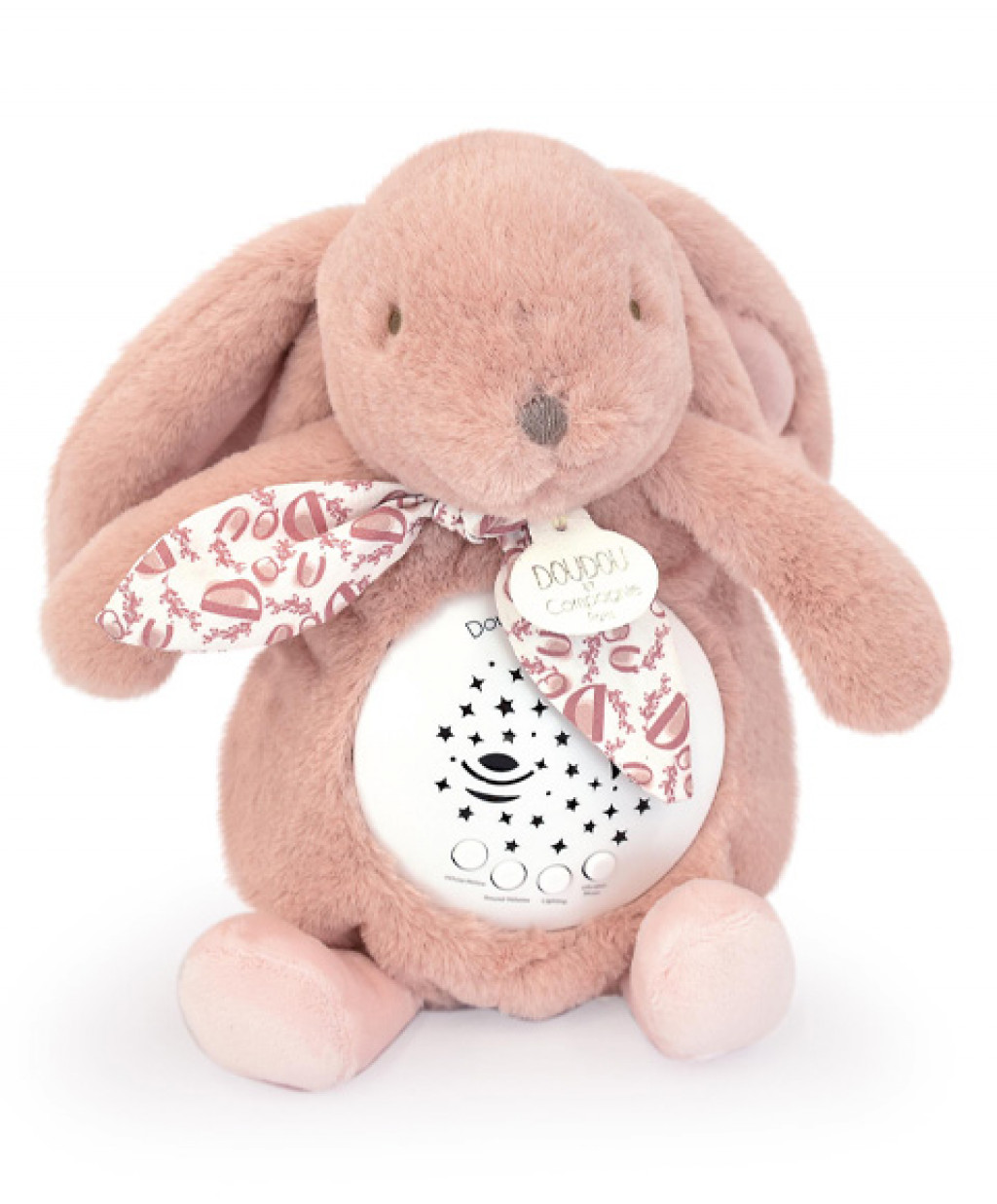 DouDou ET Compagnie Nočný projektor zajačik ružový