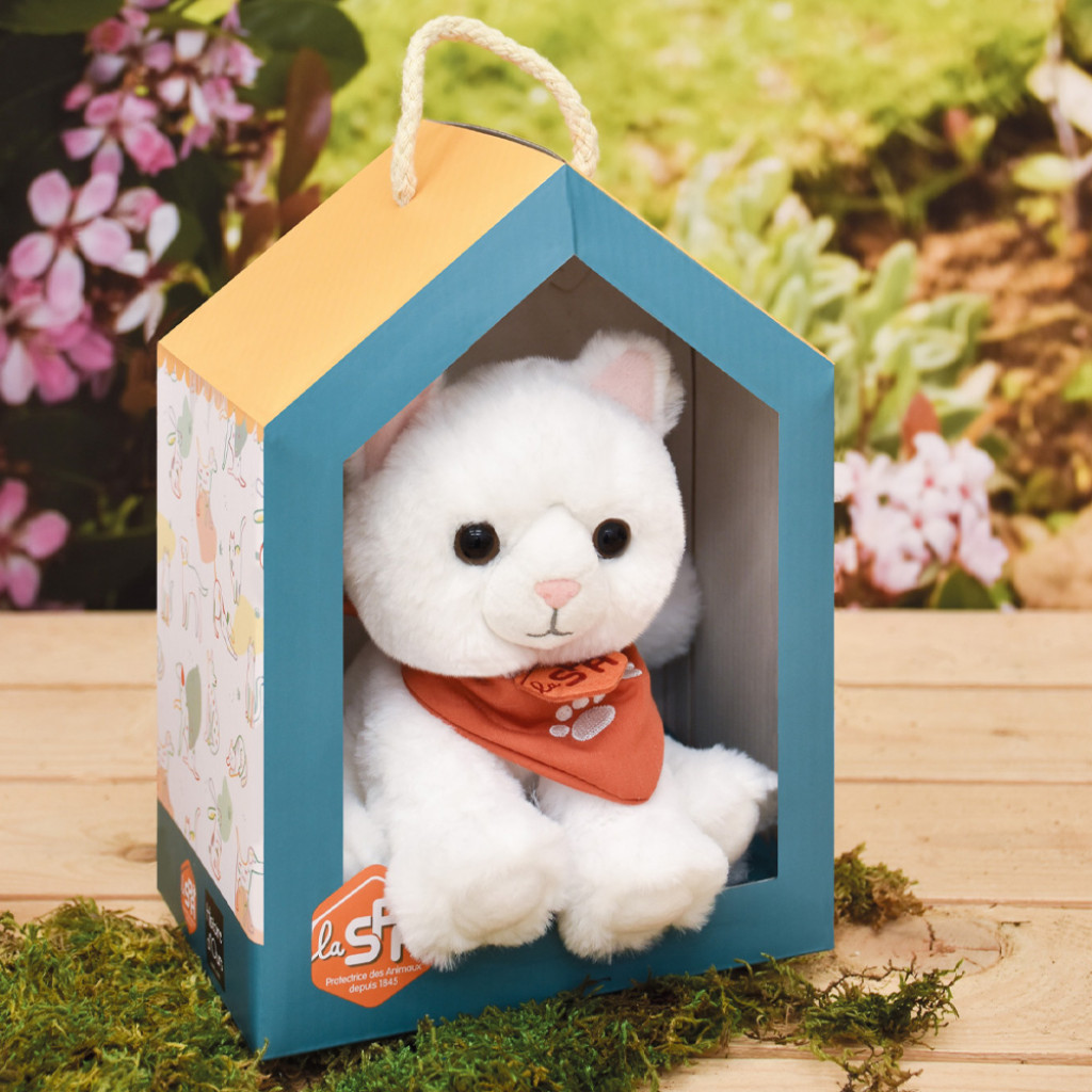 DouDou ET Compagnie Biela mačička 16cm