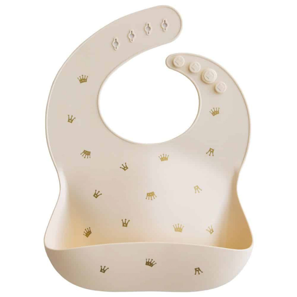 Mushie Silikónový podbradník mushie - crowns
