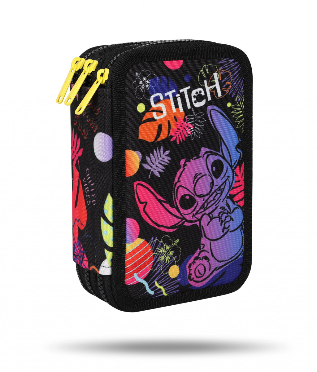 Coolpack Peračník Jumper trojposchodový Stitch Black
