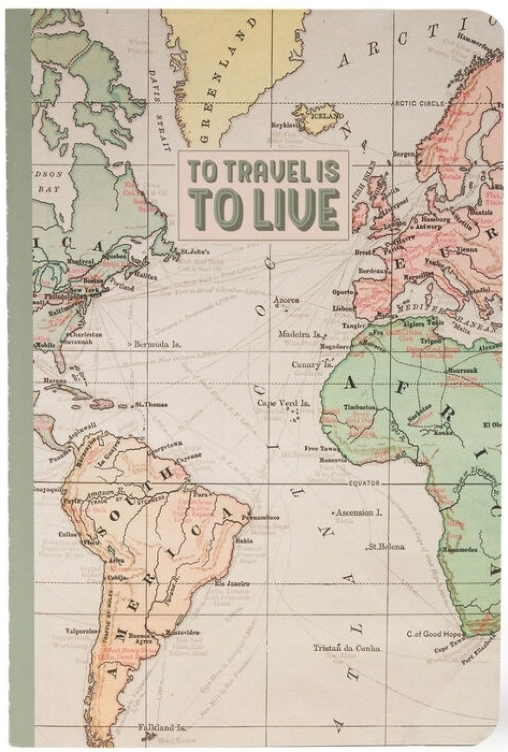 Legami Zápisník Legami Plain Notebook - Quaderno - Medium - Travel